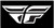 FLY RACING NEW F-WING BLACK 3X6 F-WING BANNER BLACK 3' X 6'