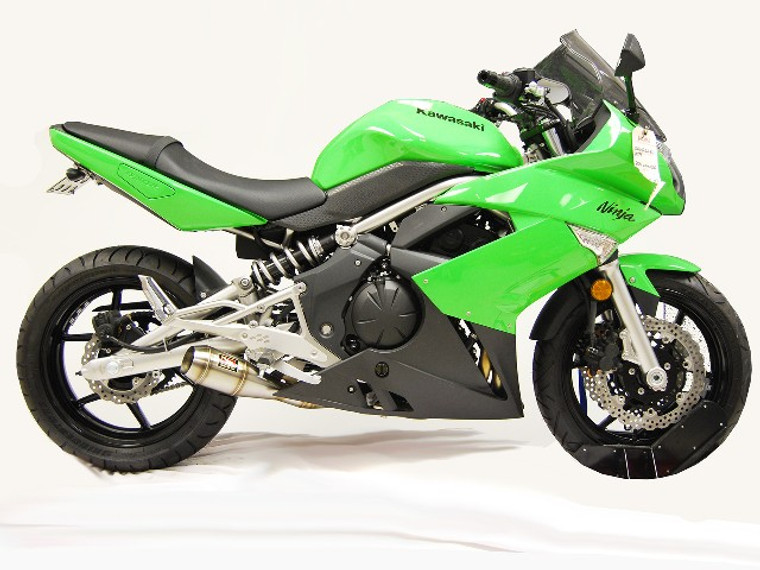 COMPETITION WERKES WK650 GP STYLE SLIP ON SO EXHAUST
HAND WELDED STAINLESS STEEL SS GP STYLE MUFFLER & MID PIPE
KAWASAKI NINJA 650 650R ER-6N ER6N 
06 07 08 09 10 11 2006 2007 2008 2009 2010 2011