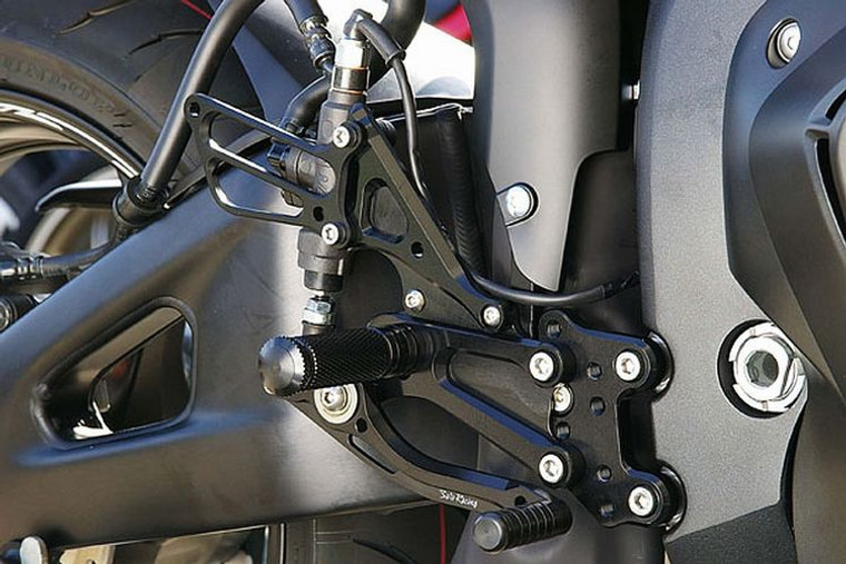 Sato Racing Rearsets Black R1 09-13