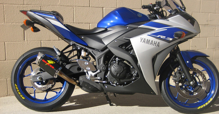 GRAVES EXY-15R3-CBSC  SLIP ON SO EXHAUST SYSTEM
CARBON FIBER CF MUFFLER
STAINLESS STEEL SS MID / LINK PIPE
YAMAHA YZF-R3 YZFR3 YZF-R25 YZF25 YZF R25 R3 250 300
15 16 2015 2016 GRAVES EXY-15R3-CBSC  SLIP ON SO EXHAUST SYSTEM
CARBON FIBER CF MUFFLER
STAINLESS STEEL SS MID / LINK PIPE
YAMAHA YZF-R3 YZFR3 YZF-R25 YZF25 YZF R25 R3 250 300
15 16 2015 2016