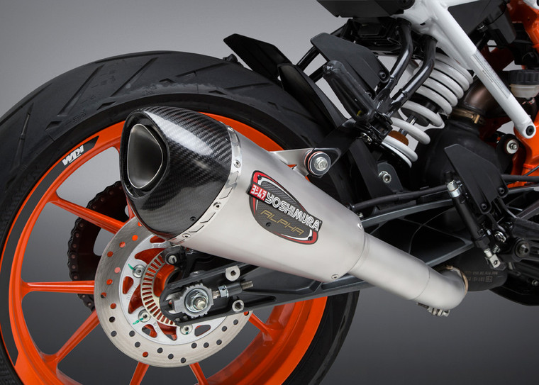 YOSHIMURA 16381BP520 ALPHA SS / CF SLIP-ON EXHAUST KTM 390 DUKE/RC390 2017