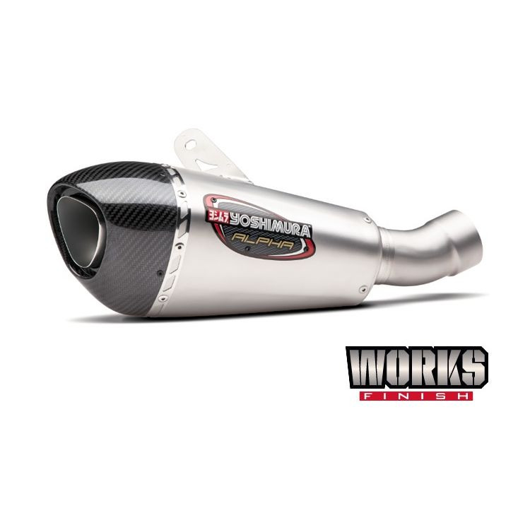 YOSHIMURA 14710BP520 WORKS ALPHA T SLIP-ON EXHAUST NINJA 400 Z400 18-19 2019