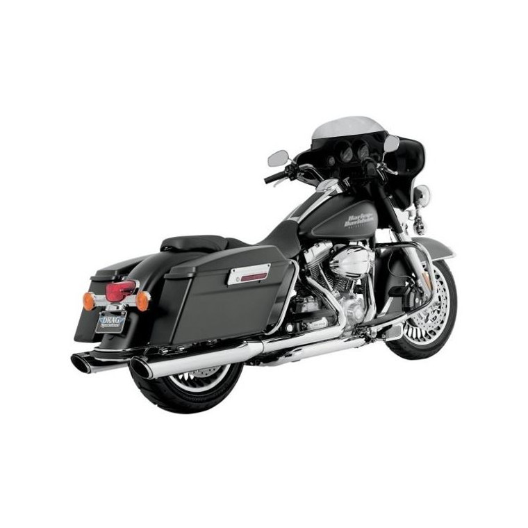 VANCE & HINES 16672 CHROME 4" Round Twin Slash Slip-On Mufflers TOURING 17-20 VANCE & HINES 16672 CHROME 4" Round Twin Slash Slip-On Mufflers TOURING 17-20