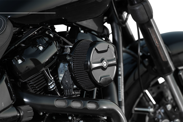ARLEN NESS 18-342 Black Big Sucker Stage 1 Knuckle Air Filter Kit M8