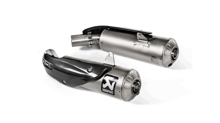 AKRAPOVIC S-D11SO4-HBFGT DUAL TITANIUM SLIP-ON EXHAUST SCRAMBLER 1100 18-20