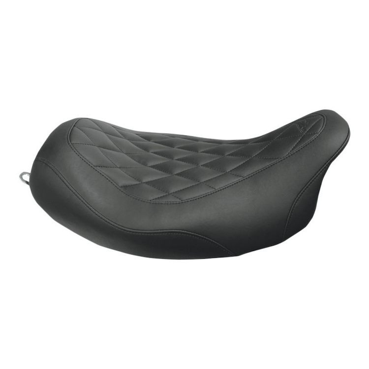 MUSTANG 76694 WIDE TRIPPER SOLO SEAT BLACK DIAMOND STITCH 08-20 TOURING FL
