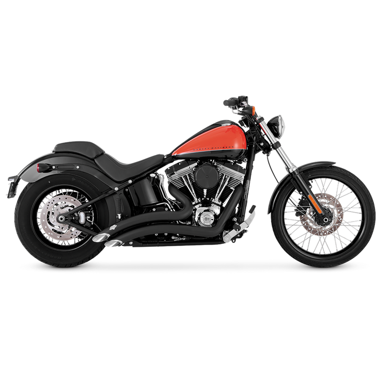 VANCE 46369 Black Big Radius Dual Exhaust 86-17 SOFTAIL VANCE 46369 Black Big Radius Dual Exhaust 86-17 SOFTAIL