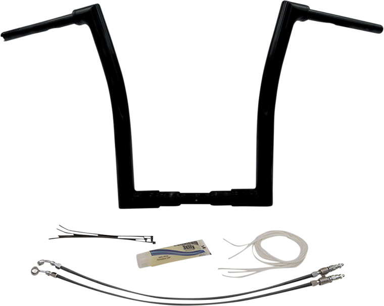 FAT BAGGERS 609316-B 16" 1.5" BLACK FLAT TOP HANDLEBAR KIT 15-20 ROAD GLIDE FAT BAGGERS 609316-B 16" 1.5" BLACK FLAT TOP HANDLEBAR KIT 15-20 ROAD GLIDE