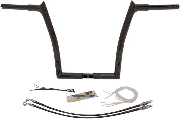 FAT BAGGERS 909314-B 1.25" 14" BLACK POINTED BARS EZ HANDLEBAR KIT 15-20 FLTR FAT BAGGERS 909314-B 1.25" 14" BLACK POINTED BARS EZ HANDLEBAR KIT 15-20 FLTR