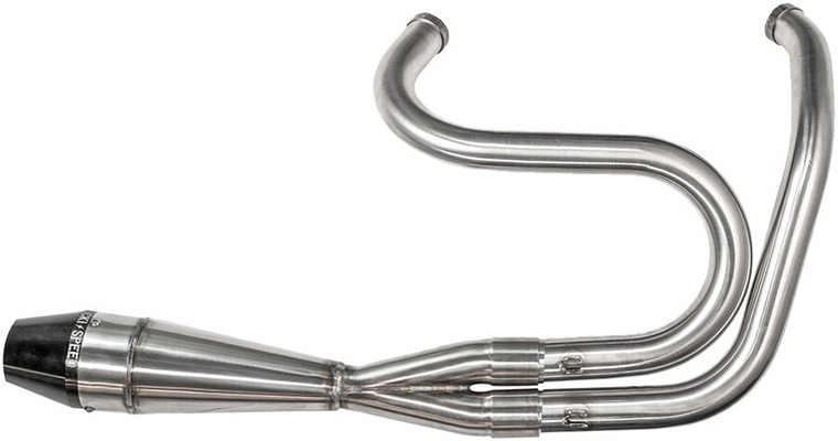 Sawicki Ss/Black 930-01090 2:1 Exhaust 08-22 Bagger W Mid Controls