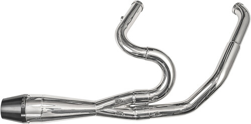 SAWICKI 930-01292 POLISHED SS 2:1 SHORTY EXHAUST FL M8 TOURING