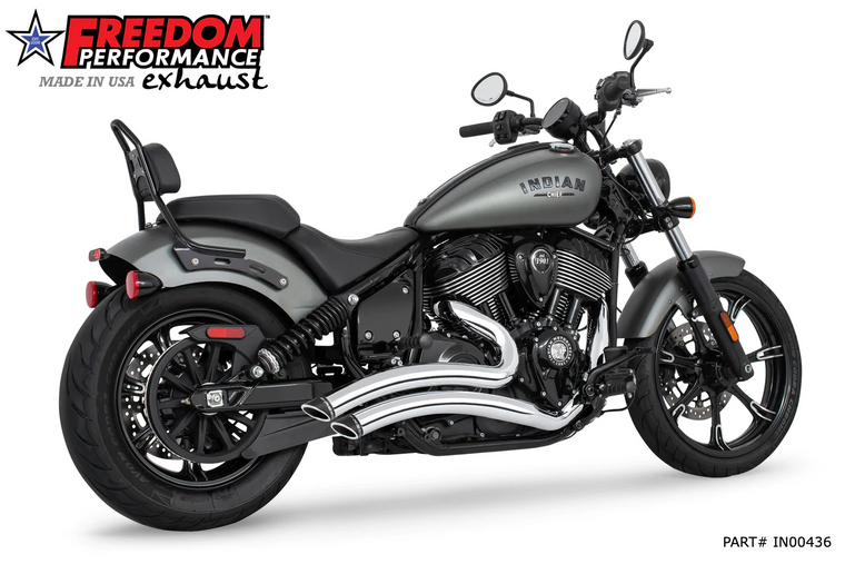 FREEDOM FPE IN00436 Chrome Sharp Curve Radius Exhaust Chief sport bobber 21-24 FREEDOM FPE IN00436 Chrome Sharp Curve Radius Exhaust Chief sport bobber 21-24