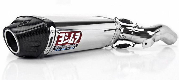 YOSHIMURA 1226275 RS5 RS-5 SLIP ON SO EXHAUST SYSTEM 
STAINLEES STEEL SS MUFFLER W CARBON FIBER CF END CAP
SS LINK / MID PIPE
HONDA CBR600RR CBR600 CBR 600RR 600 
05 06 2005 2006