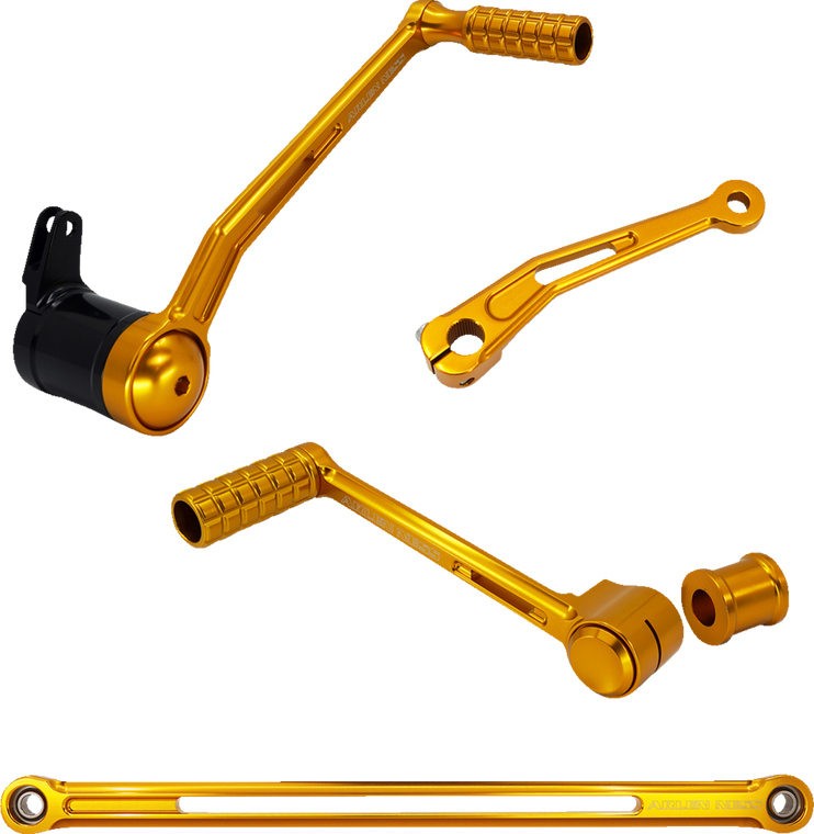 Arlen Ness 420-104 Gold SpeedLiner Solo Toe Foot Control Kit fl touring