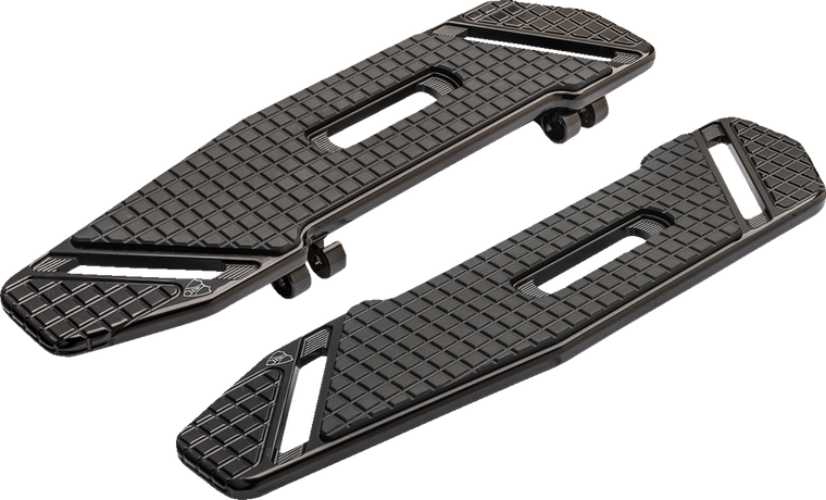 Arlen Ness 410-020 Black Speedliner Driver Floorboards Fl touring 04-23