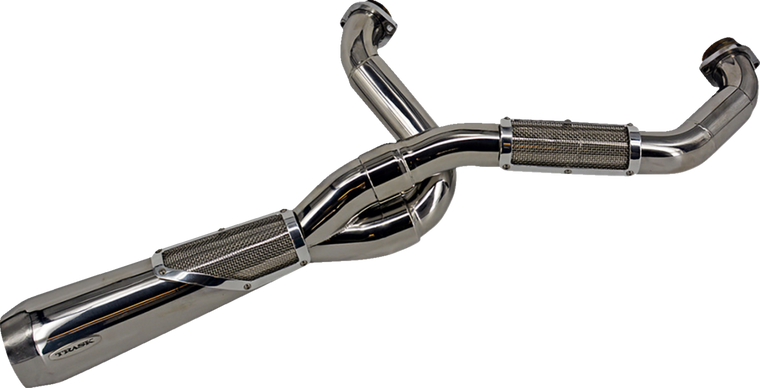 Trask TM-5130PO 2:1 Big Sexy Polished Exhaust M8 Softail 18-25 2 into 1 Trask TM-5130PO 2:1 Big Sexy Polished Exhaust M8 Softail 18-25 2 into 1