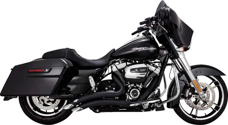 Vance & Hines 46373 PCX Black Big Radius Exhaust m8 17-24 fl road street glide Vance & Hines 46373 PCX Black Big Radius Exhaust m8 17-24 fl road street glide
