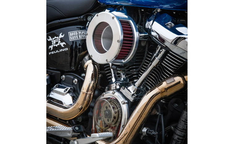 Feuling 5432 BA Clear Cover Raw w Red Air Filter M8 17-24 Feuling 5432 BA Clear Cover Raw w Red Air Filter M8 17-24