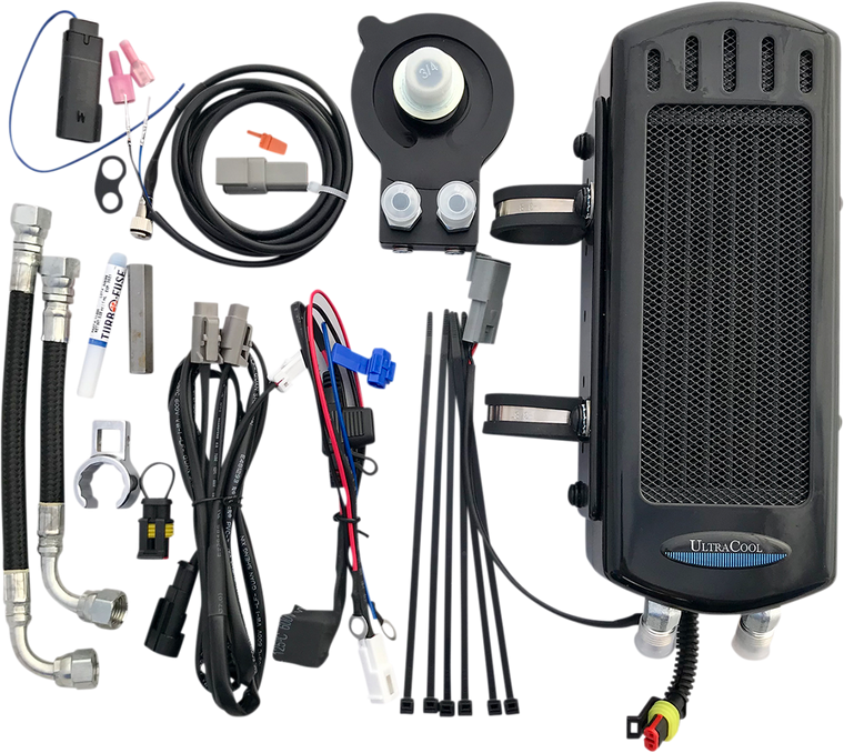 Ultracool SMS8-1G Black Oil Cooler Kit m8 Softail 18-24 Ultracool SMS8-1G Black Oil Cooler Kit m8 Softail 18-24