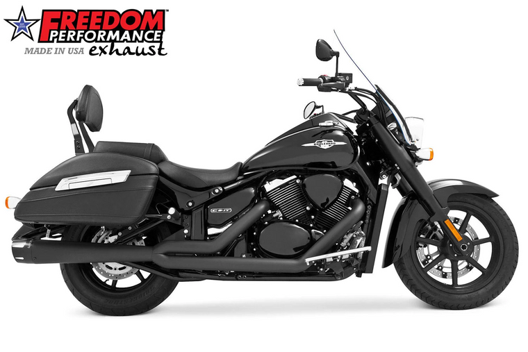 Freedom MS00024 Black Combat 2:1 Exhaust 1500 c90 Intruder 13-24 Freedom MS00024 Black Combat 2:1 Exhaust 1500 c90 Intruder 13-24