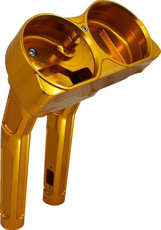 Arlen Ness 520-046 10" Gold Method Kickback Handlebar Riser