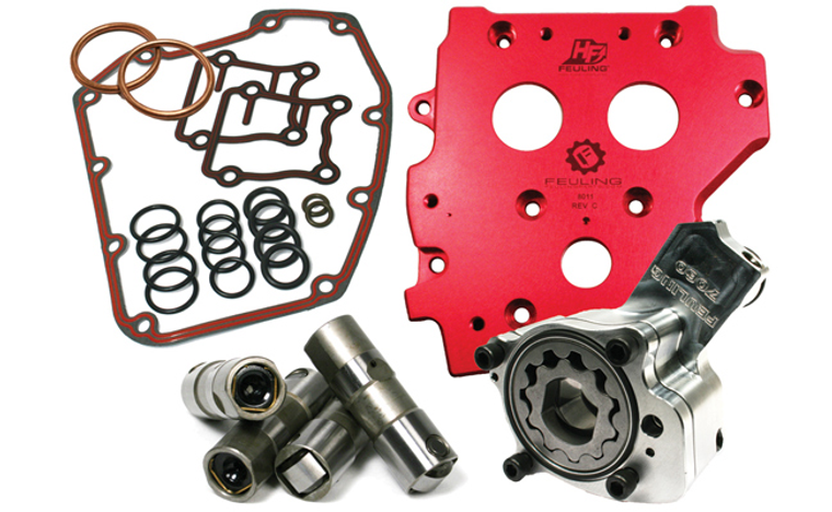 Feuling Oil Pump 7076 HP+ Oiling System Kit Conversion Camplate, Conversion chain drive system Feuling Oil Pump 7076 HP+ Oiling System Kit Conversion Camplate, Conversion chain drive system