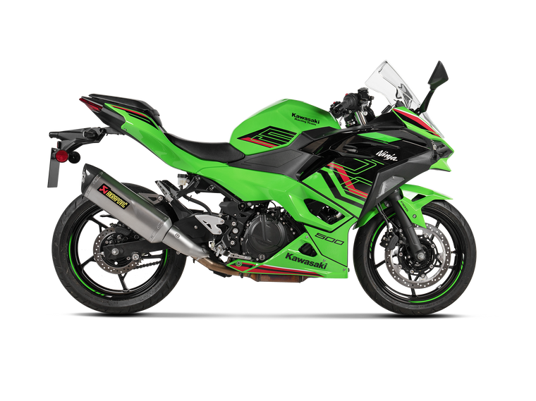 Akrapovic S-K5SO1-HRT Titanium Slip-on Exhaust Ninja 500 Z500 24 2024 Akrapovic S-K5SO1-HRT Titanium Slip-on Exhaust Ninja 500 Z500 24 2024
