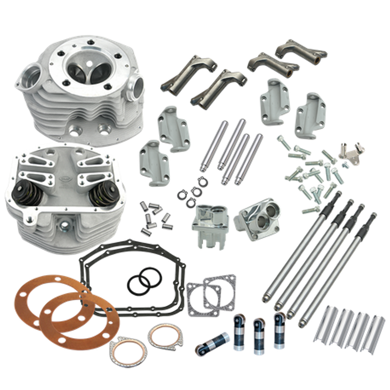 S&S Cycle 106-1071 3-5/8" Bore Single Plug Retro Cylinder Head and Valve Train Upgrade Kit for 1966-'84 big twins