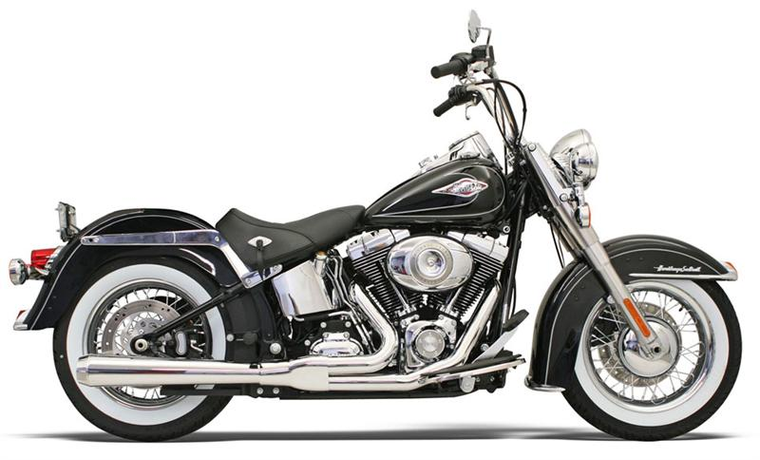 Bassani Xhaust 12111J Chrome 2:1 long Exhaust system 86-17 Softail Bassani Xhaust 12111J Chrome 2:1 long Exhaust system 86-17 Softail