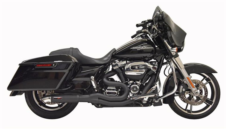 Bassani 1F88B Mid Length 2:1 Black for 2017-24 Bagger with Hot Rod Turnout Muffler Bassani 1F88B Mid Length 2:1 Black for 2017-24 Bagger with Hot Rod Turnout Muffler