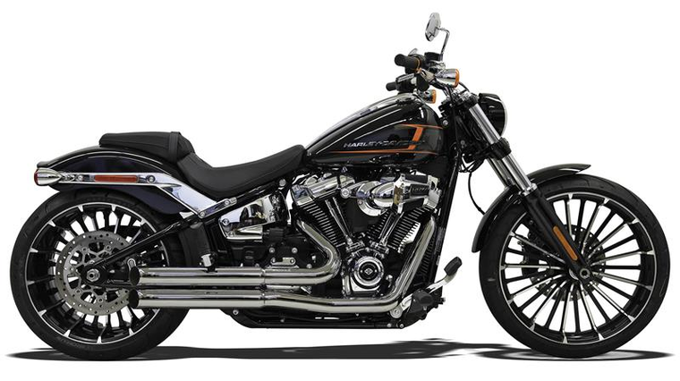 Bassani 1S34D Pro Street Turn Out Exhaust System for 2018-2023 Softail Breakout and Fat Boy Bassani 1S34D Pro Street Turn Out Exhaust System for 2018-2023 Softail Breakout and Fat Boy