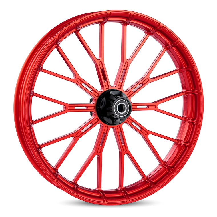Arlen Ness 71-549 21 x 3.5 Y-Spoke Forged Wheels, Red