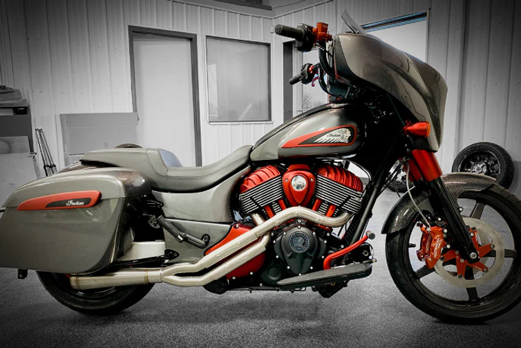 Trask TM-5200 Assault 2:1 Brushed Stainless Exhaust Indian Chieftain Trask TM-5200 Assault 2:1 Brushed Stainless Exhaust Indian Chieftain