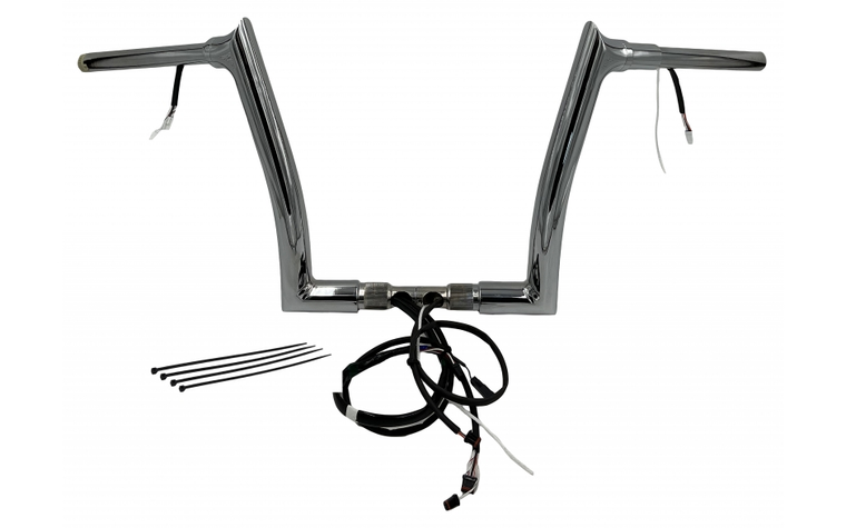 Fat Baggers 801312 EZ Install Wired Handlebars 1-1/2" Pointed Top 12" Chrome