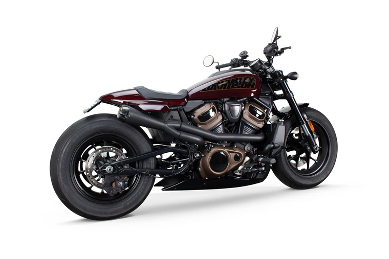 TBR 005-5410199-B Black Comp-S 2:1 Cat Delete Full Exhaust Sportster S 21-25 Sportster S RH1250S 2021 2022 2023 2024 2025