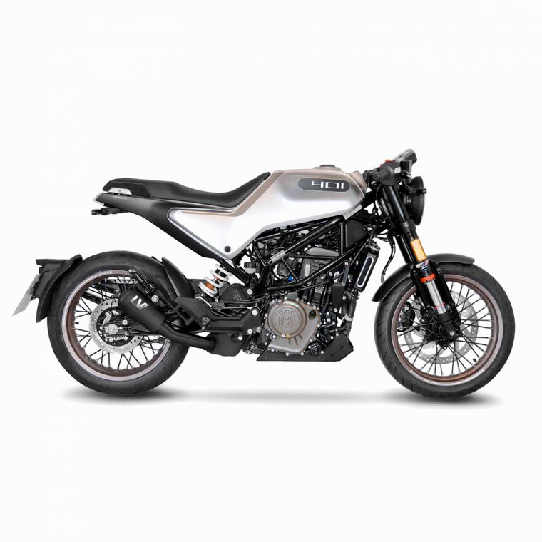 Leovince 15242FBU Full Black LV-10 Stainless Slip-on Exhaust Husky 401 20-24 Leovince 15242FBU Full Black LV-10 Stainless Slip-on Exhaust Husky 401 20-24