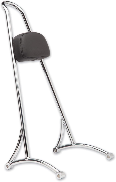 Burly B13-1501C Chrome Tall Sissy Bar w/ Pad Burly B13-1501C Chrome Tall Sissy Bar w/ Pad