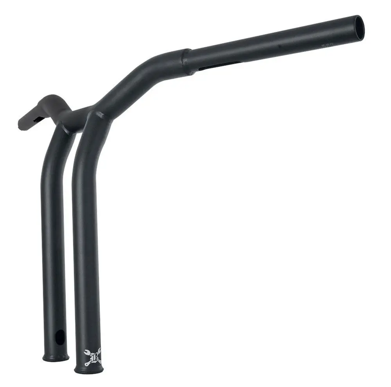 Burly B12-6053SB 14 in. Matte Black 1-1/4 in. Dominator Raked Handlebar Burly B12-6053SB 14 in. Matte Black 1-1/4 in. Dominator Raked Handlebar