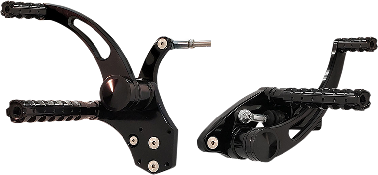 Accutronix FC103-SSAKB Black Muzzle Brake Forward Controls