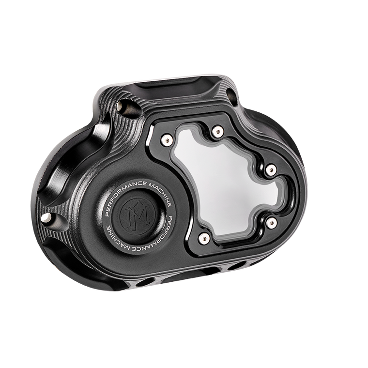 Performance Machine PM Clear Black Ops Clutch Cover M8 Softail Cable cltuch models 18-25 0177-2081M-SMB Performance Machine PM Clear Black Ops Clutch Cover M8 Softail Cable cltuch models 18-25 0177-2081M-SMB