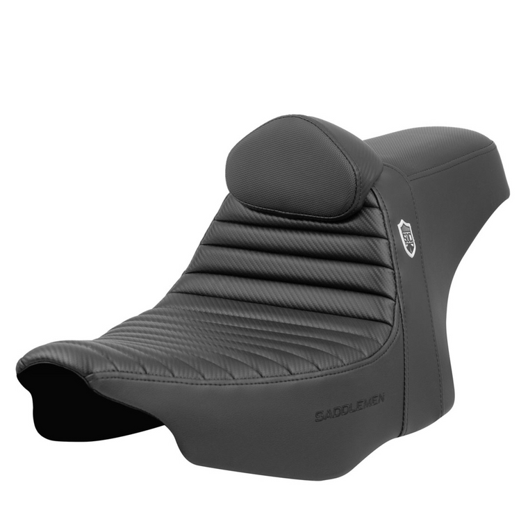 Saddlemen SC82307TB SDC Pro Series Seat Tuck N Roll w/Lumbar Backrest Road & Street Glide 23 CVO & 24-25 Road & Street Glide