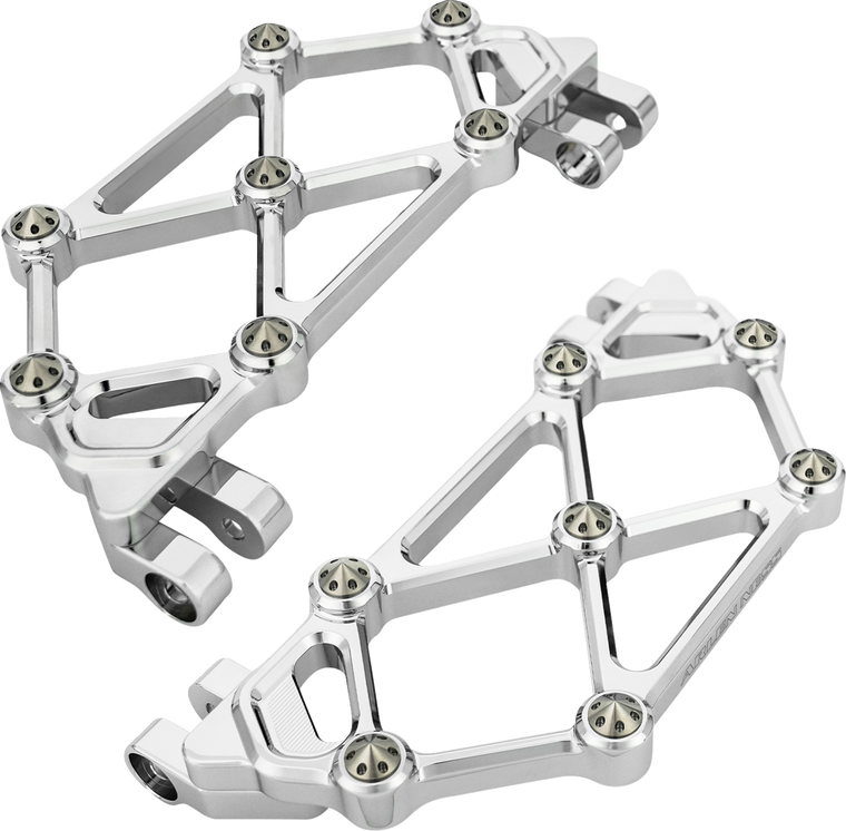 Arlen Ness 410-046 Chrome Diamond Mini Floorboards 99-25 FL Touring  Bagger