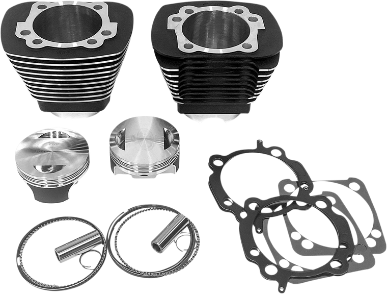 Revolution Performance RP201-414W Black  & HIghlighted 1250cc Cylinder Kit 883 91-19