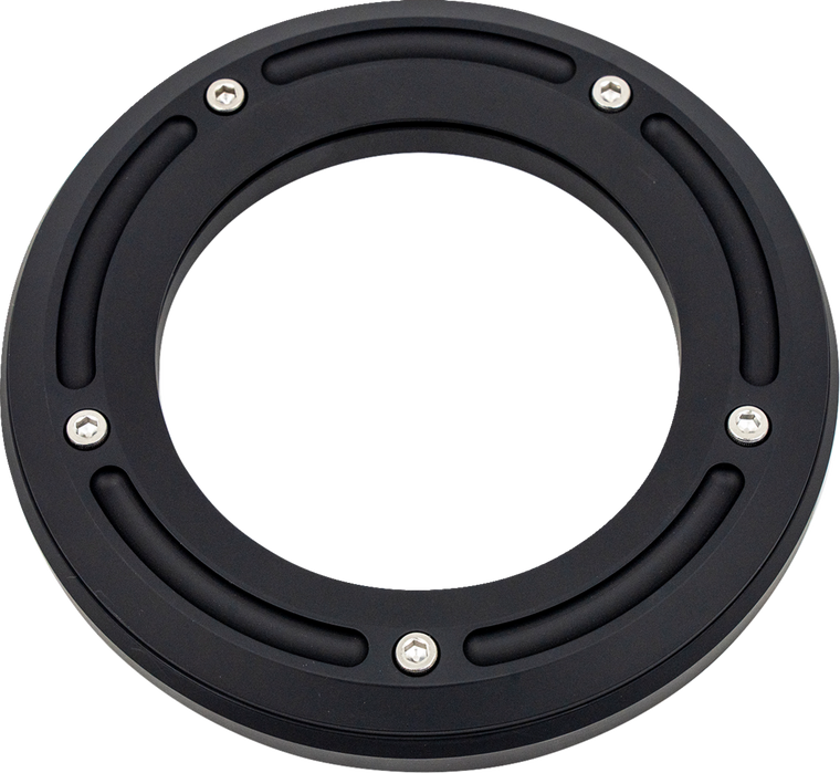 TRASK TM-0040MBK Matte Black w Clear Window Assault Derby Cover Twin Cam TC 99-17 TRASK TM-0040MBK Matte Black w Clear Window Assault Derby Cover Twin Cam TC 99-17