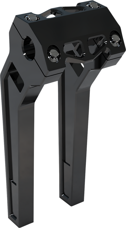 LA Choppers LA-7471-10B  10"  Pullback Risers Black 1" bars