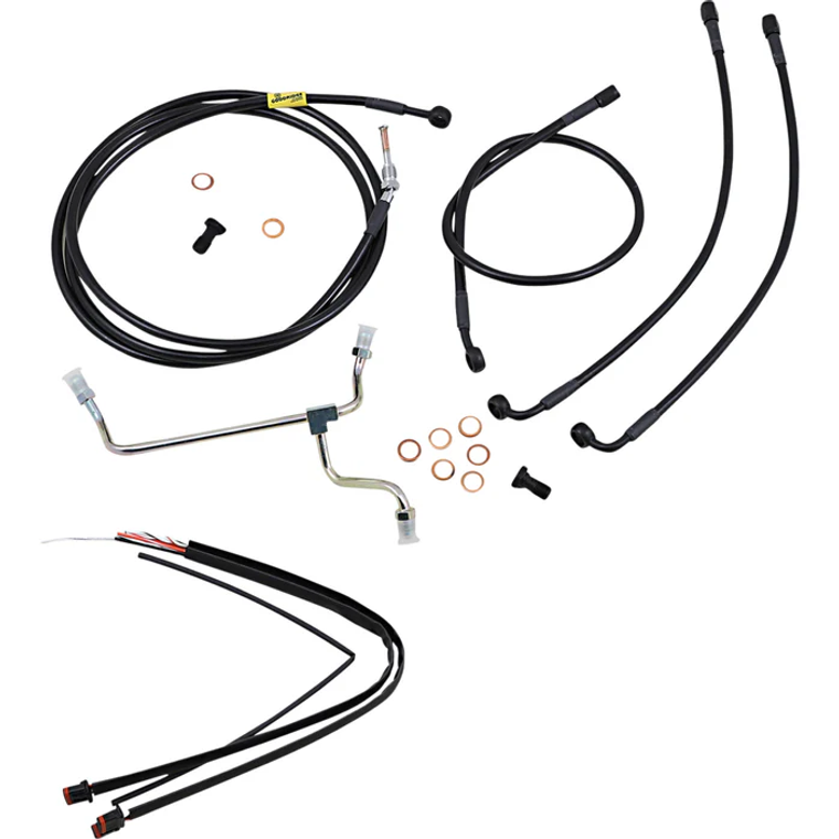 Burly B30-1236 Complete Black Vinyl Handlebar Cable/Line Kit for Ape Hanger Handlebars - 13" Burly B30-1236 Complete Black Vinyl Handlebar Cable/Line Kit for Ape Hanger Handlebars - 13"