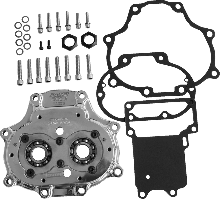 Baker Transmission Door Assembly Street Door 48902-6 Polished 06-23 FL Dyna & Softail
