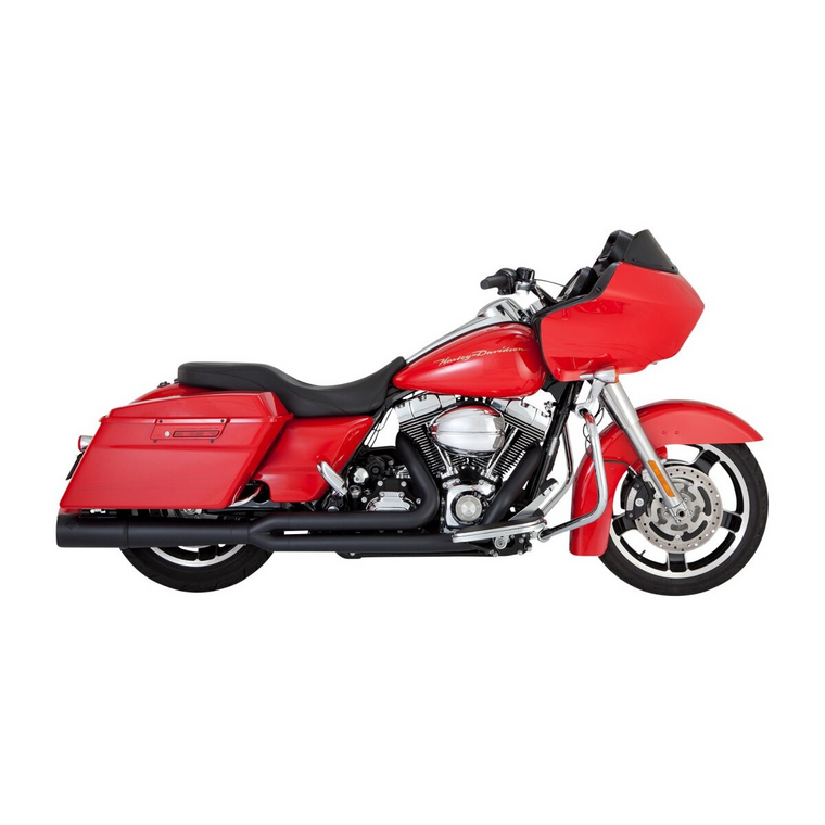 Vance 47361 Black Pro-Pipe 2:1 Exhaust 10-16 Fl Touring