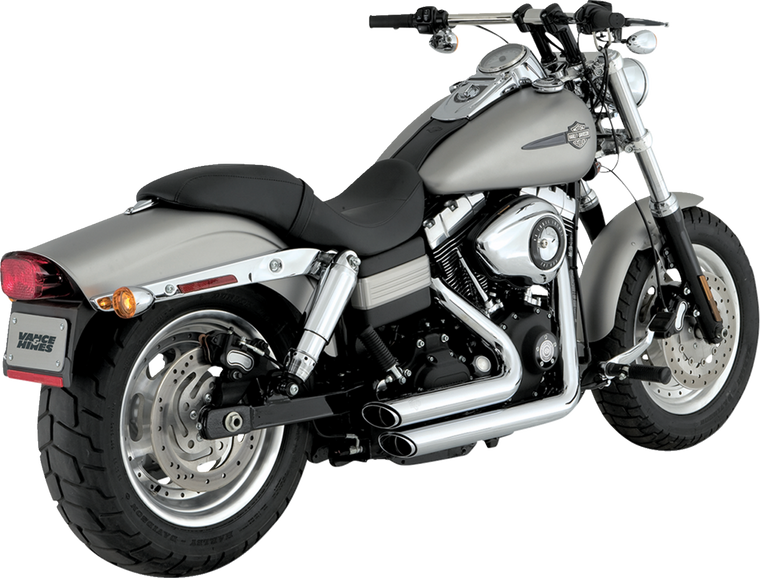 Vance 17317 Chrome Short Shot Staggered Exhaust  06-09 Dyna