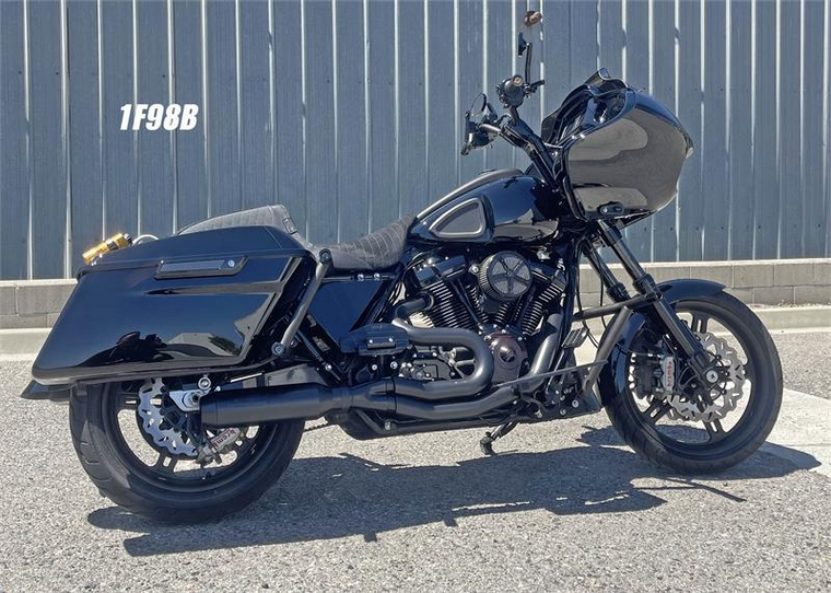 Bassani 1F98B Black Super BIke Mid-length Exhaust Harley M8 FL 17-25 Touring bagger road street ultra glide Bassani 1F98B Black Super BIke Mid-length Exhaust Harley M8 FL 17-25 Touring bagger road street ultra glide